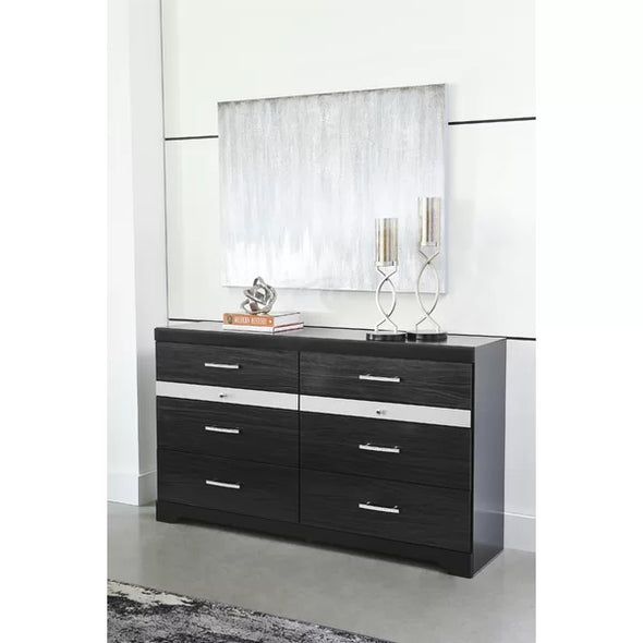 Mcbeth 6 Drawer 63'' W Double Dresser Six-Compartment Drawers Contemporary Style