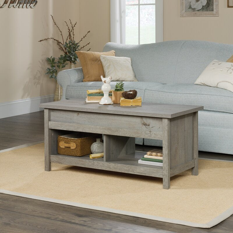Mystic Oak Mccaslin Lift Top 4 legs Coffee Table with Storage Multipurpose Workspace