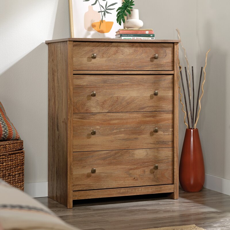 Mccaulley 4 Drawer 31.73'' W Chest Made of Engineered Wood Slide On Moldings