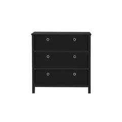 Black Mcclellan 31'' Tall 3 - Drawer Bachelor's Chest Contemporary Style