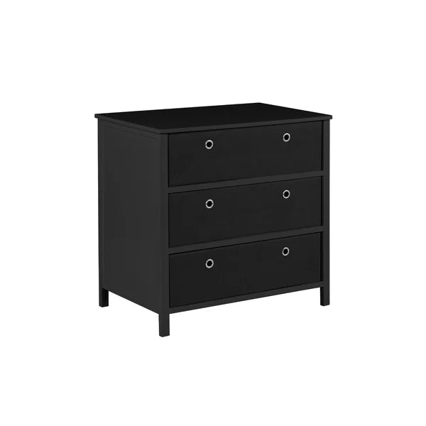 Black Mcclellan 31'' Tall 3 - Drawer Bachelor's Chest Contemporary Style