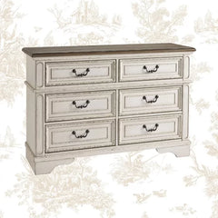 Mcclurg 6 Drawer 54.13'' W Double Dresser Made from Solid and Engineered Wood