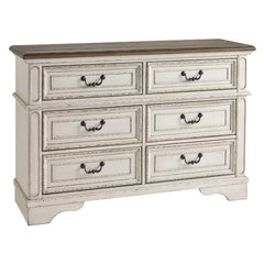 Mcclurg 6 Drawer 54.13'' W Double Dresser Made from Solid and Engineered Wood