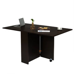 Black Walnut Mccorkle Drop Leaf Dining Table Flexible Folding Design