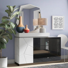 Mcguinness 3 Drawer 53.5'' W Dresser with Mirror