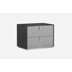 Solid Wood Mchale 18.5'' Tall 2 - Drawer Nightstand in Gray