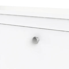 White Mchone 16 Pair Shoe Storage Cabinet Modern-Traditional Design