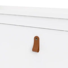 White Mchone 16 Pair Shoe Storage Cabinet Modern-Traditional Design