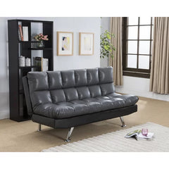 Mckie Full 71'' Wide Faux Leather Convertible Sofa Contemporary Style Meets Classic