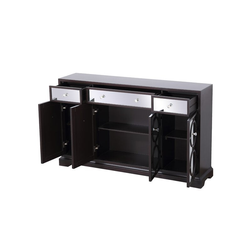 Dark Walnut 60'' Wide 3 Drawer Sideboard Decorate Any Narrow Hallway Or Dining Room, Or Living Room and Still Yield Plenty Of Storage Space