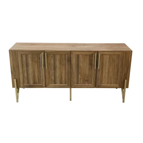 Mehpare Entertainment Center for TVs up to 65" Storage Space with An Adjustable Shelf