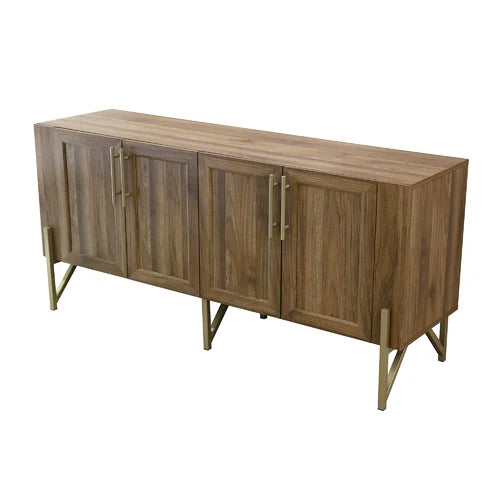 Mehpare Entertainment Center for TVs up to 65" Storage Space with An Adjustable Shelf