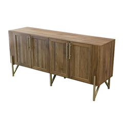 Mehpare Entertainment Center for TVs up to 65" Storage Space with An Adjustable Shelf