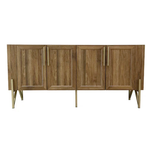 Mehpare Entertainment Center for TVs up to 65" Storage Space with An Adjustable Shelf