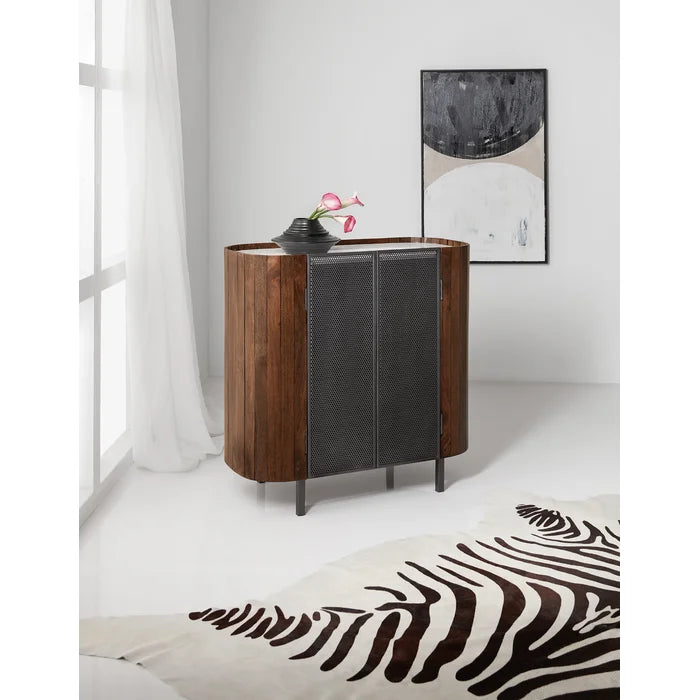 Melange 36'' Tall 2 - Door Accent Cabinet Solid Wood Perfect Organize