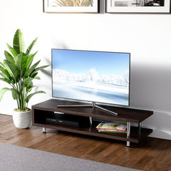 1 TV Stand Brown Melisande for TVs up to 55" Perfect for Living Room Decor