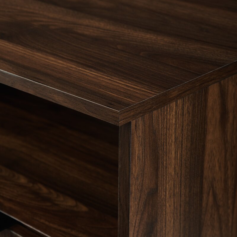 58'' Wide Sideboard Perfect your Office or Entranceway Four Angled Doors That Feature Finger Pulls Instead of Handles