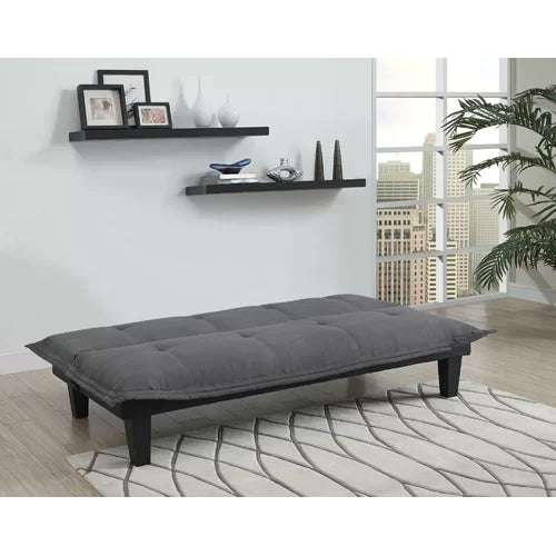 Charcoal Menze Twin Tufted Back Convertible Sofa Indoor Design