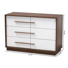 Merkley 6 Drawer 39.25'' W Double Dresser Constructed from Engineered Wood