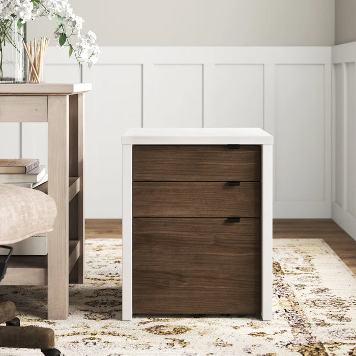 Mertens 19.75'' Wide 3 -Drawer Vertical Filing Cabinet Contemporary Style