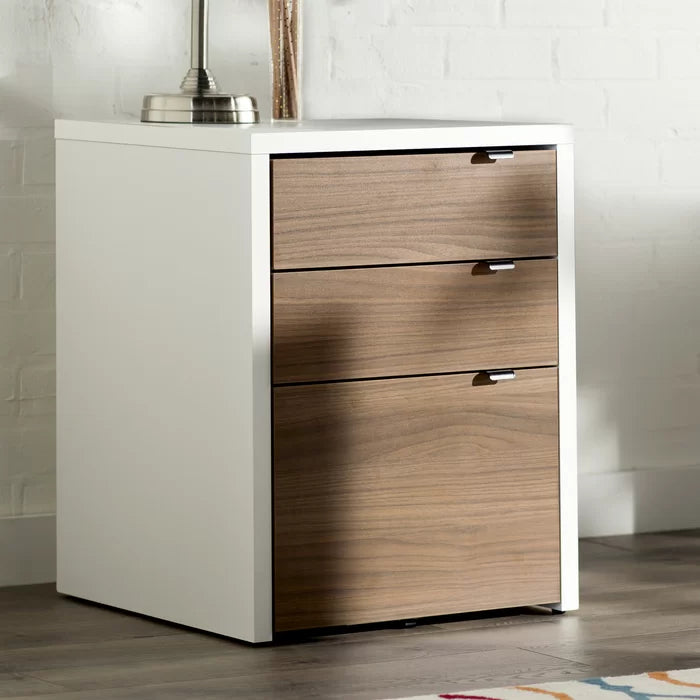 Mertens 19.75'' Wide 3 -Drawer Vertical Filing Cabinet Contemporary Style