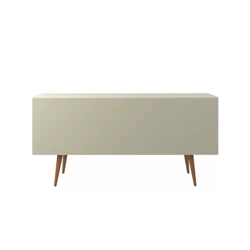 Off White Michaelson 64'' Wide 3 Drawer Buffet Table Blend of Solid and Engineered Wood
