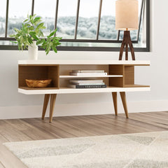 Off White/Maple Cream Michaelson TV Stand for TVs up to 50"