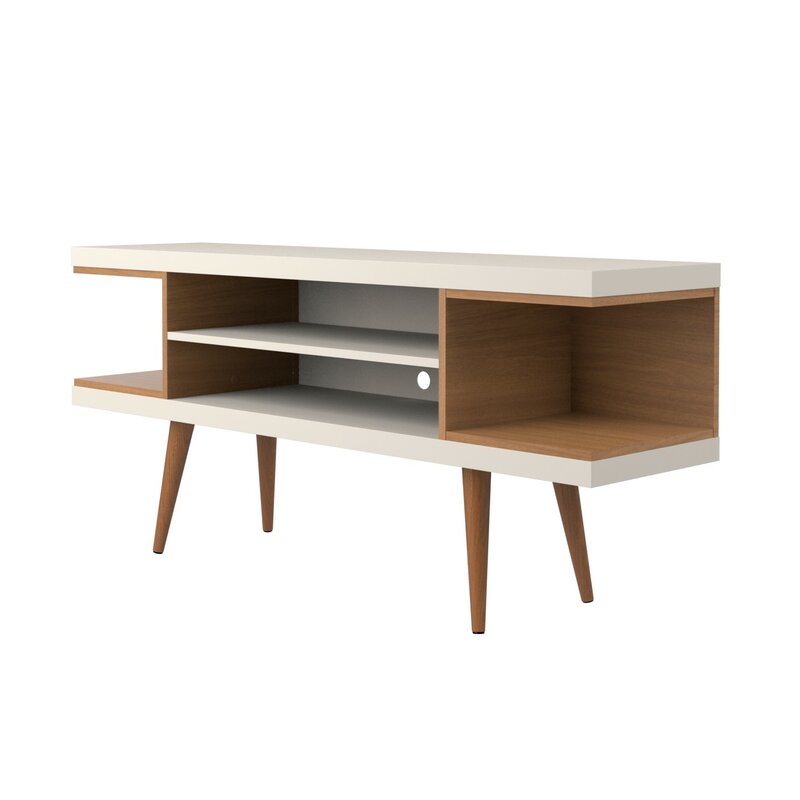 Off White/Maple Cream Michaelson TV Stand for TVs up to 50"