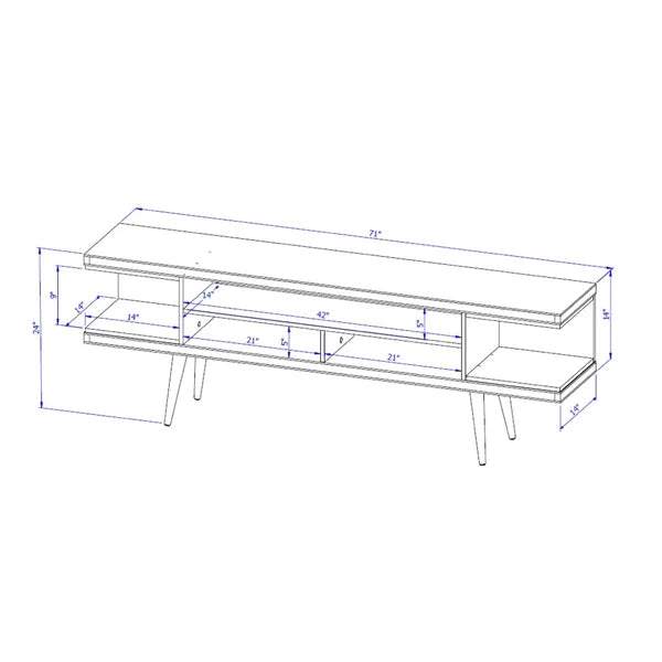 Michaelson TV Stand for TVs up to 65" Cable Management Modern Style