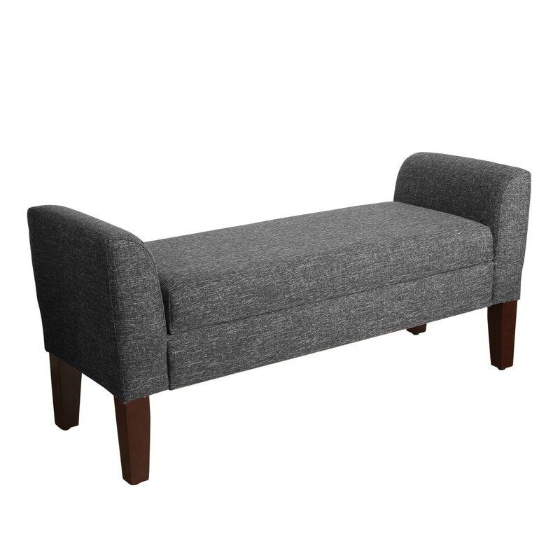 Michigan Upholstered Flip Top Storage Bench Familiar Style to Any Space