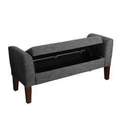 Michigan Upholstered Flip Top Storage Bench Familiar Style to Any Space