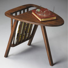 Handmade Mid-Century Modern Magazine Table - Dark Walnut