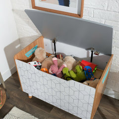 Toy Storage Bench Living Room Playroom or Bedroom Furniture With Ease