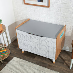 Toy Storage Bench Living Room Playroom or Bedroom Furniture With Ease