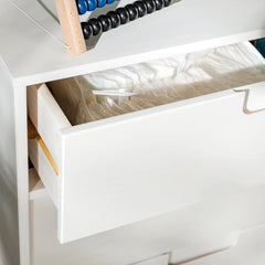 Middlebrook Gammelstaden Mid-Century Solid Wood 6 Drawer Dresser White