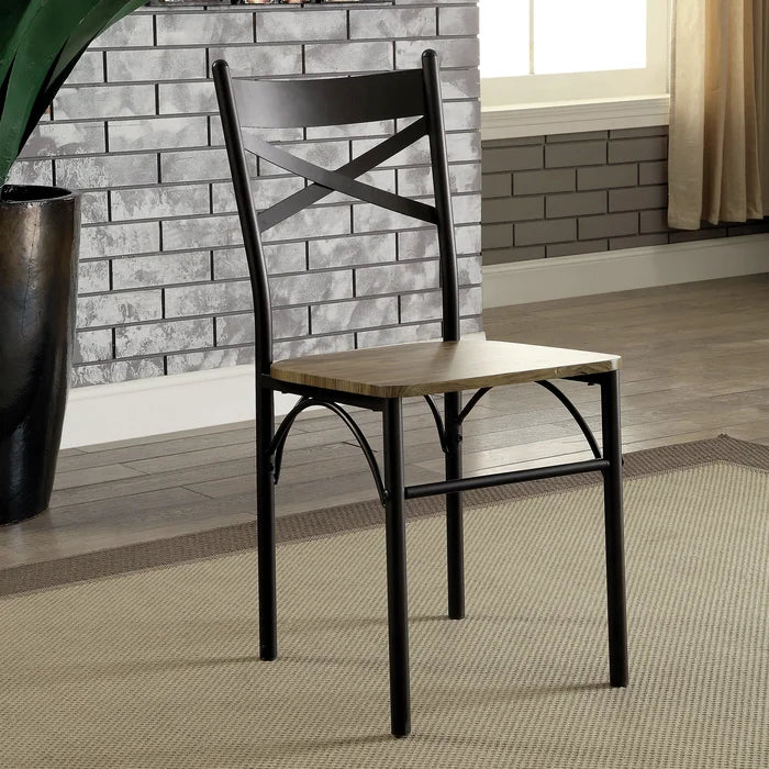 Natural/Dark Bronze Middleport 4 Person Dining Set Indoor Design