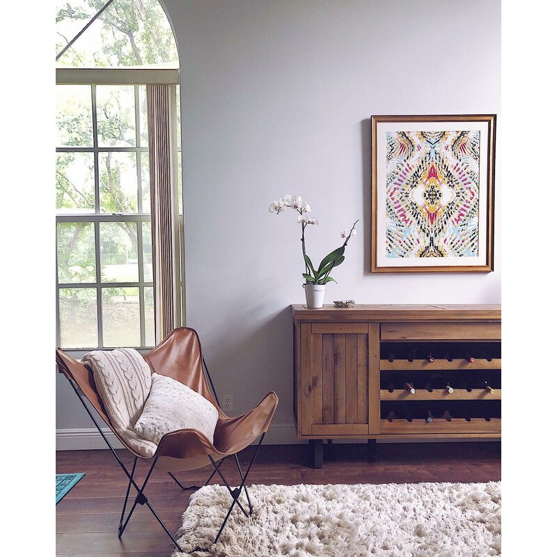 Miesville 72'' Wide Pine Credenza Sliding Cabinet Doors
