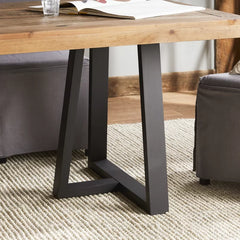 Miesville 84'' Dining Table Rustic Inspired Charm with Clean Modern Lines