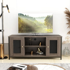 Mihika TV Stand for TVs up to 43" Natural Wood Grain Brings An Elegant Countryside Feel