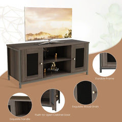 Mihika TV Stand for TVs up to 43" Natural Wood Grain Brings An Elegant Countryside Feel