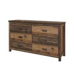 Milano 6 Drawer 57.7'' W Double Dresser Blend of Solid and Engineered Wood