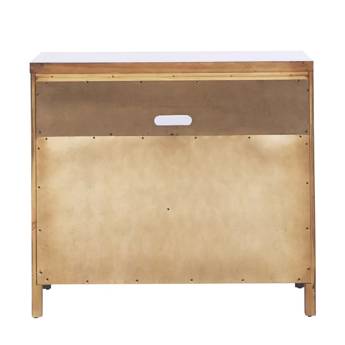 Milburn 6 Drawer 45'' W Solid Wood Dresser Six Spacious Drawers Offer Storage Space