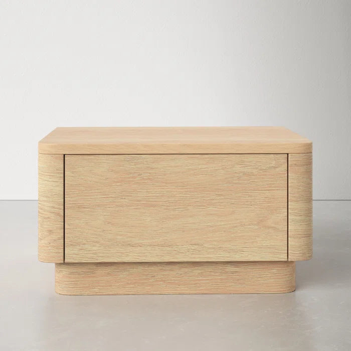 Mille 11'' Tall 1 - Drawer Nightstand in Light Oak Comforting Design Perfect for Living Room