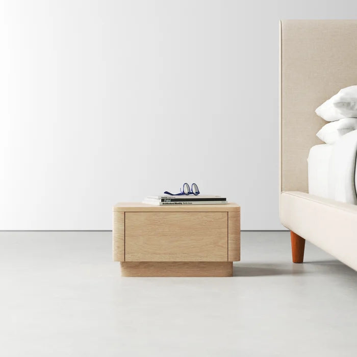 Mille 11'' Tall 1 - Drawer Nightstand in Light Oak Comforting Design Perfect for Living Room