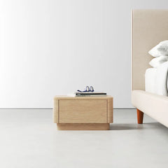 Mille 11'' Tall 1 - Drawer Nightstand in Light Oak Natural Soft Corners