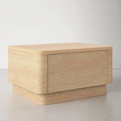Mille 11'' Tall 1 - Drawer Nightstand in Light Oak Natural Soft Corners