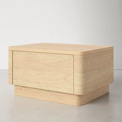 Mille 11'' Tall 1 - Drawer Nightstand in Light Oak Natural Soft Corners