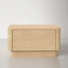 Mille 11'' Tall 1 - Drawer Nightstand in Light Oak Natural Soft Corners