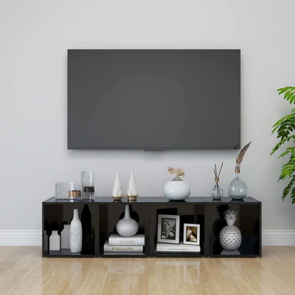 Gloss Black Millie-Jay TV Stand for TVs up to 65" (Set of 4)