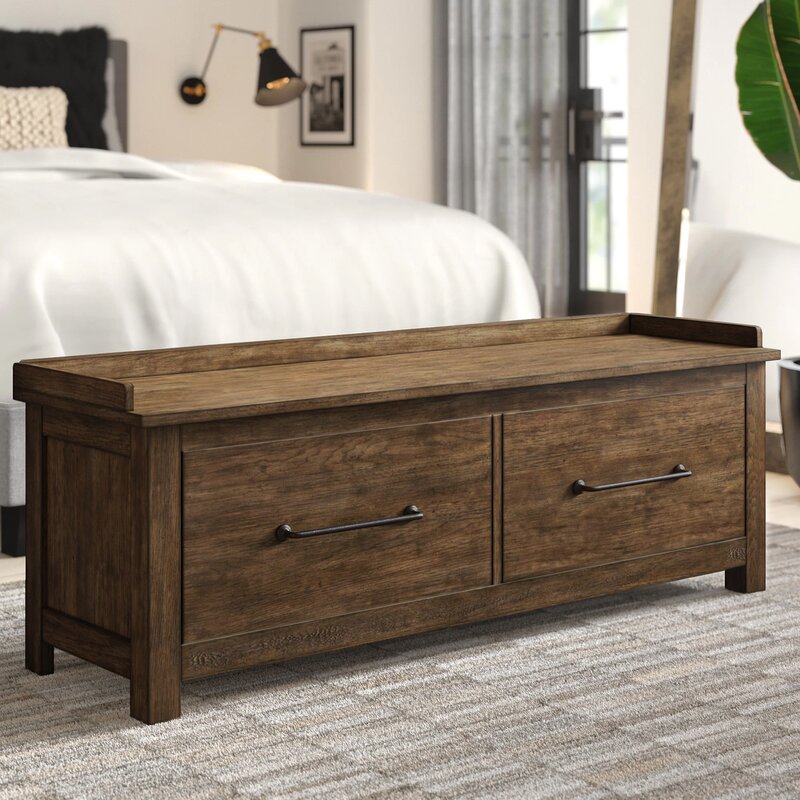 Millville Storage Bench Solid and Engineered Wood